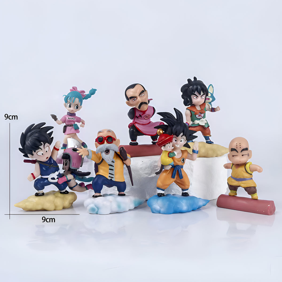 Figuras Coleccionables Dragon Ball 8 Cm - Pack 7 Pzas