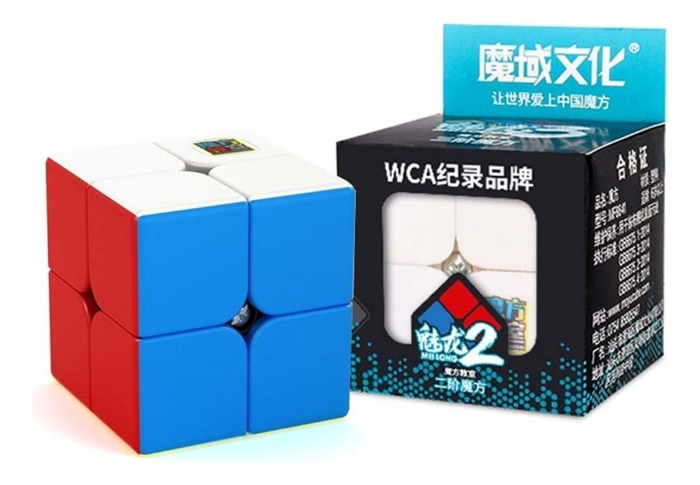 Cubo 2x2 Stickerless Moyu Meilong 2 Profesional Speedcubing