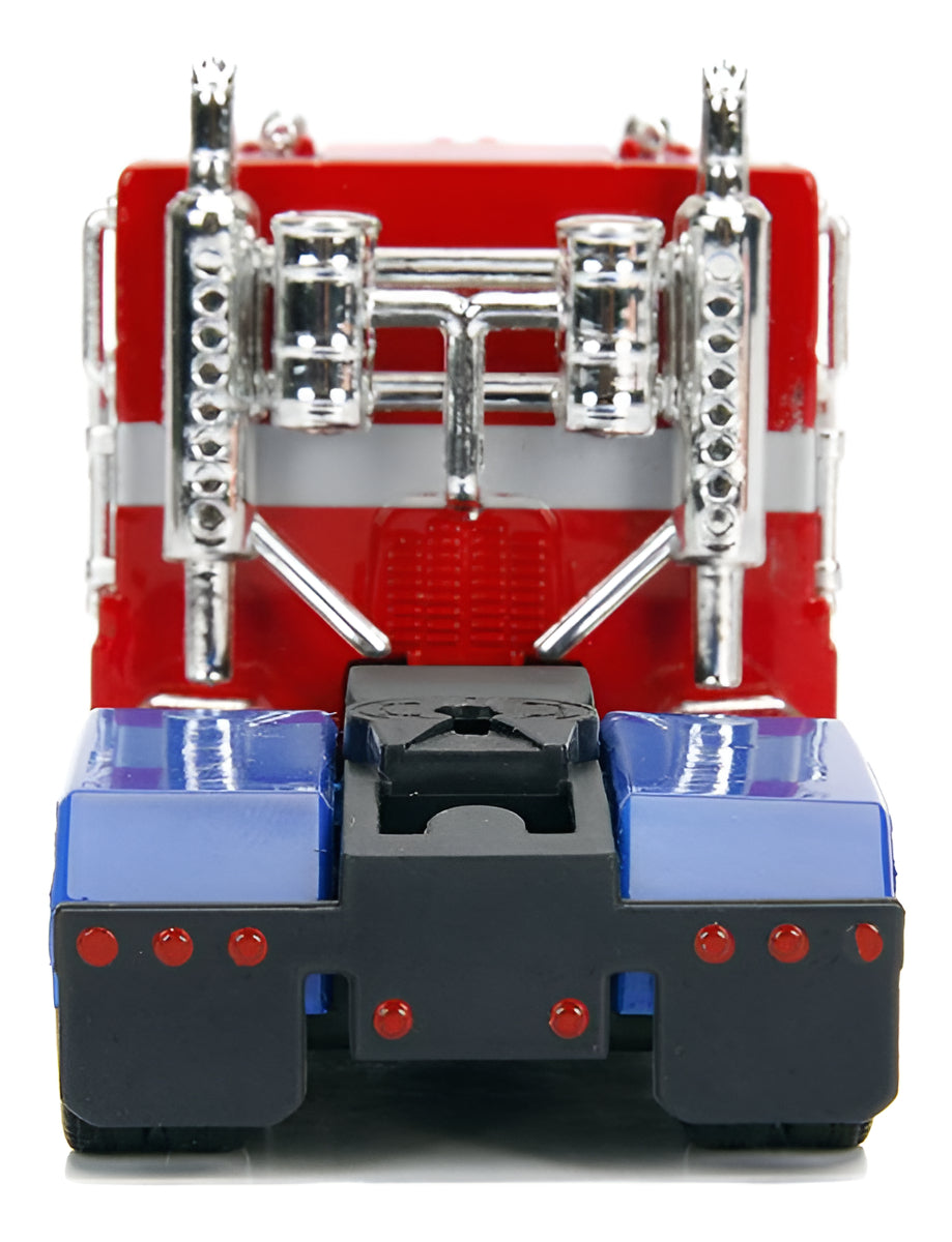 Auto De Metal A Escala 1:32 Jada Transformers Optimus Prime Rojo