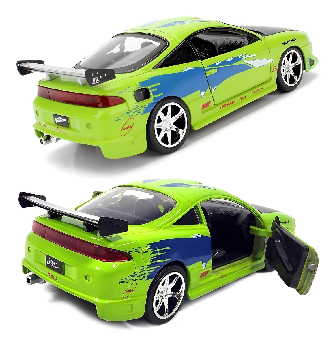 Auto A Escala 1:32 Fast & Furious Brian's Mitsubishi Eclipse