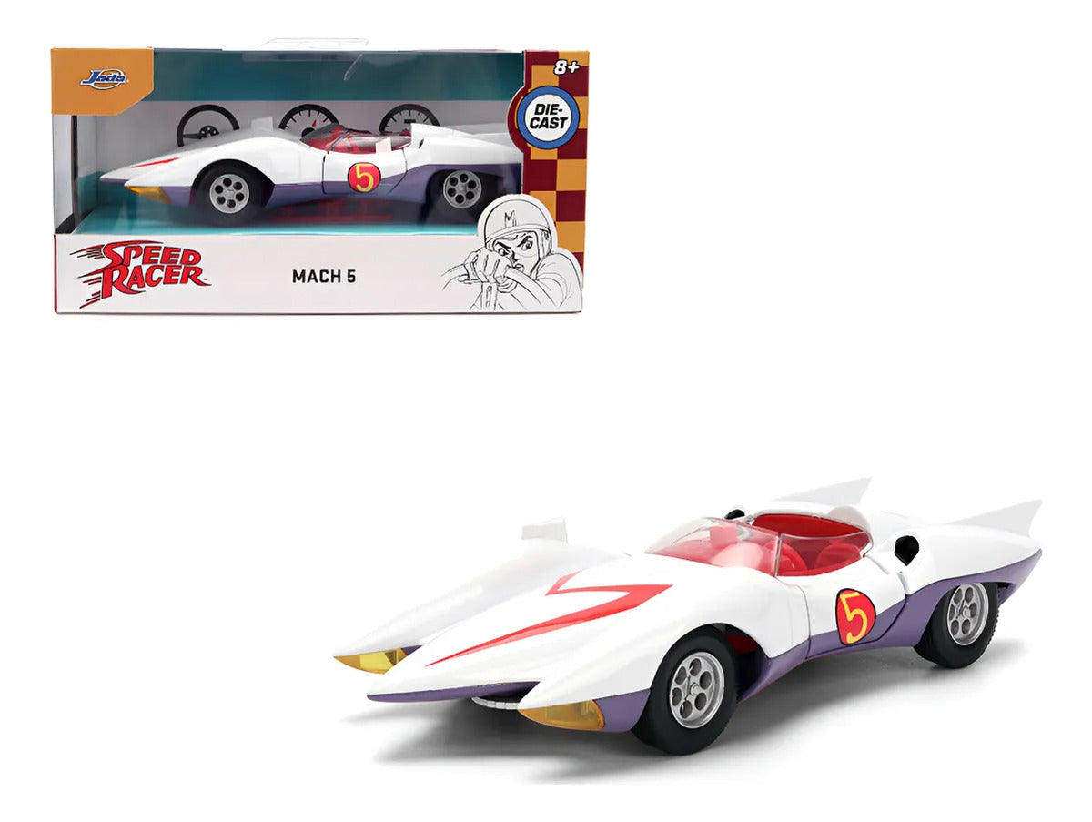 Auto A Escala 1:32 Jada Speed Racer - Meteoro Mach 5 Blanco