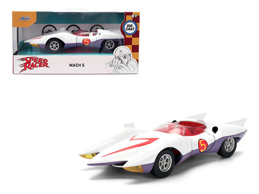 Auto A Escala 1:32 Jada Speed Racer - Meteoro Mach 5 Blanco