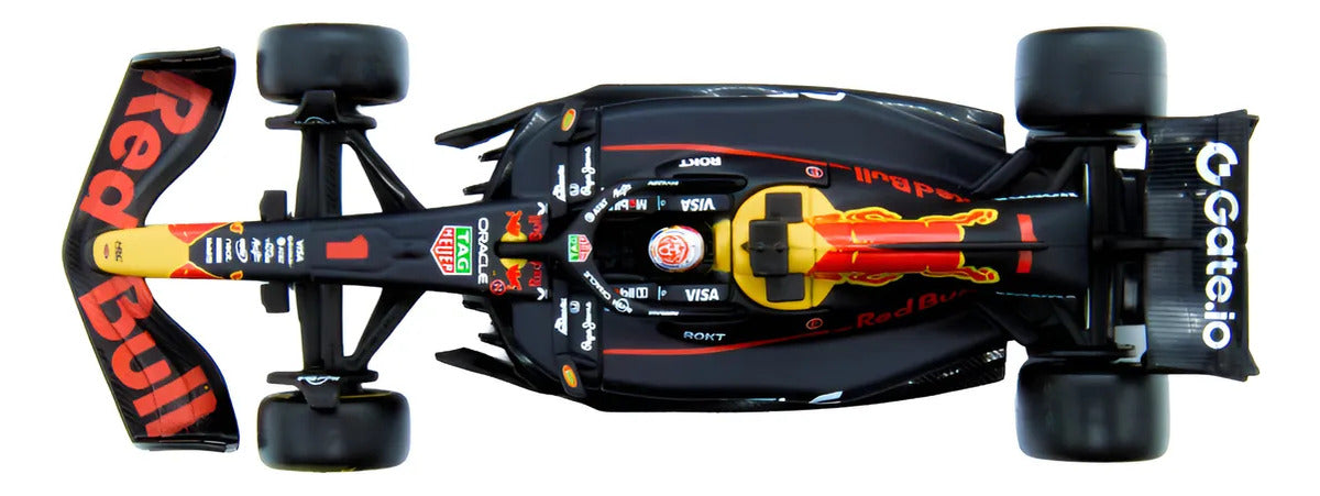 Auto A Escala 1:43 Rb21 C/casco Max Verstappen #1 Exhibidor Azul Oscuro