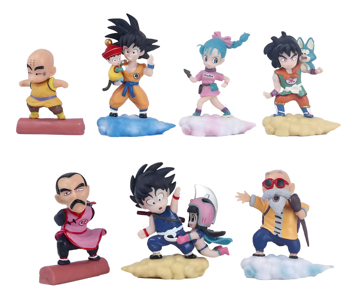Figuras Coleccionables Dragon Ball 8 Cm - Pack 7 Pzas