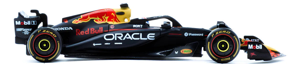 Auto A Escala 1:43 Rb21 C/casco Max Verstappen #1 Exhibidor Azul Oscuro