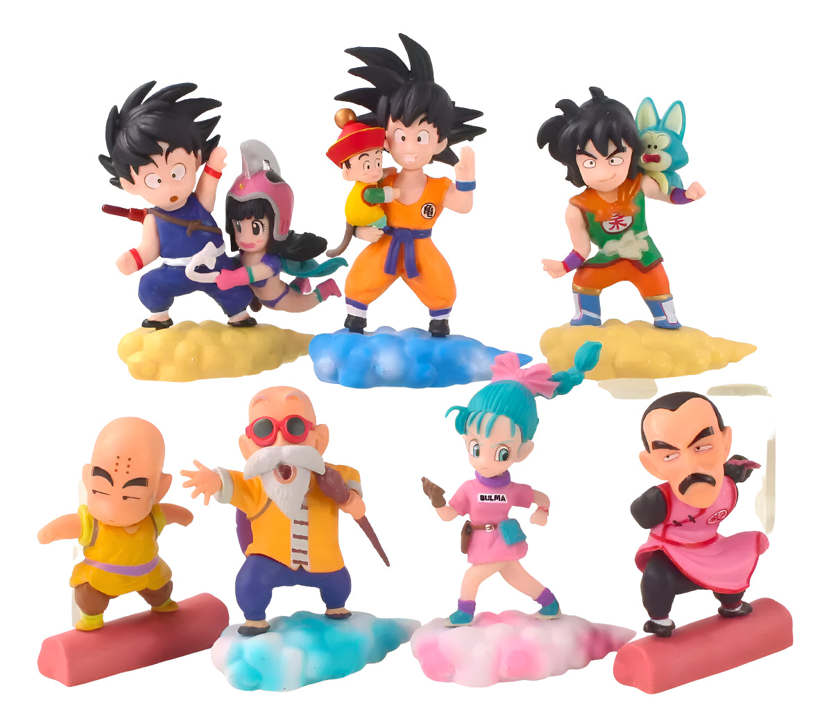 Figuras Coleccionables Dragon Ball 8 Cm - Pack 7 Pzas