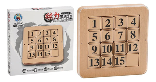 Rompecabezas Number Sliding Klotski 4x4 Magnético Sengso