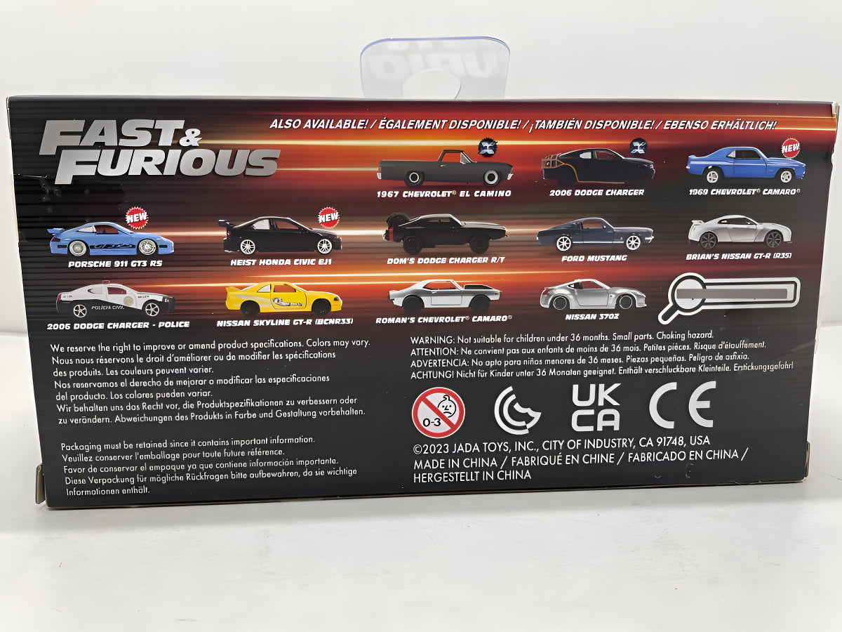 Auto A Escala 1:32 Fast & Furious - Brian's Toyota Supra Naranja