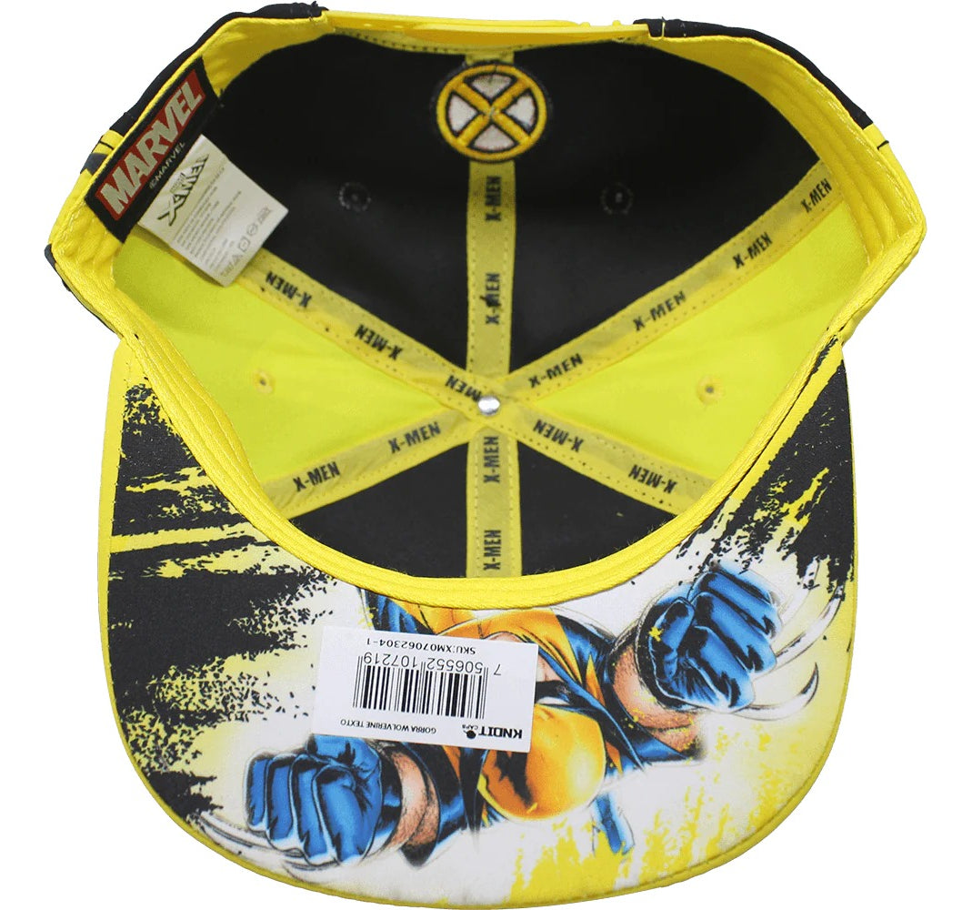 Gorra Kndit Caps Marvel X-men - Wolverine Placa De Metal
