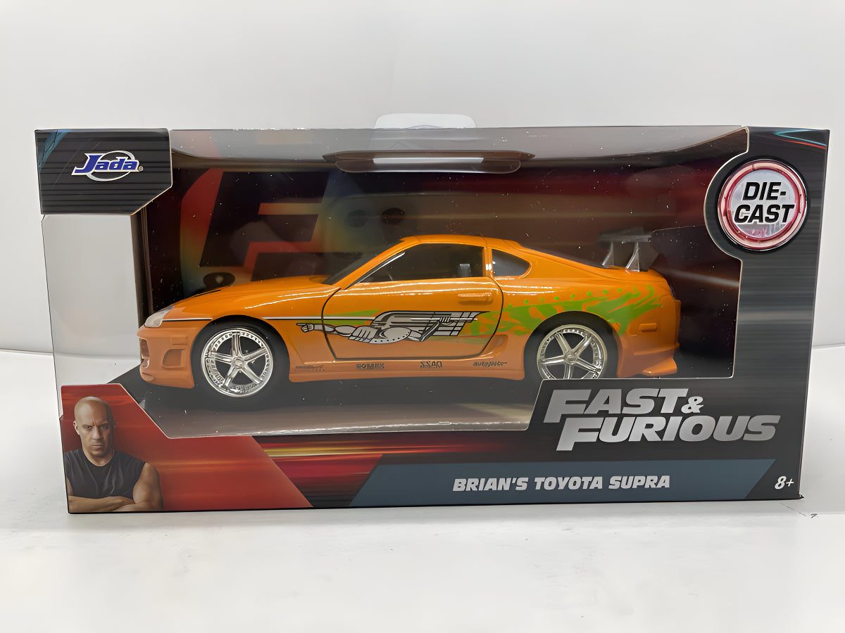 Auto A Escala 1:32 Fast & Furious - Brian's Toyota Supra Naranja