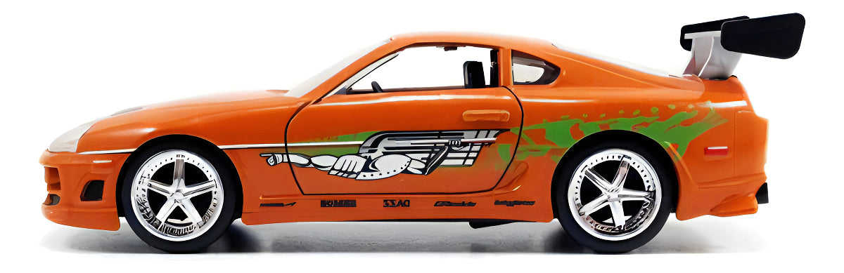 Auto A Escala 1:32 Fast & Furious - Brian's Toyota Supra Naranja