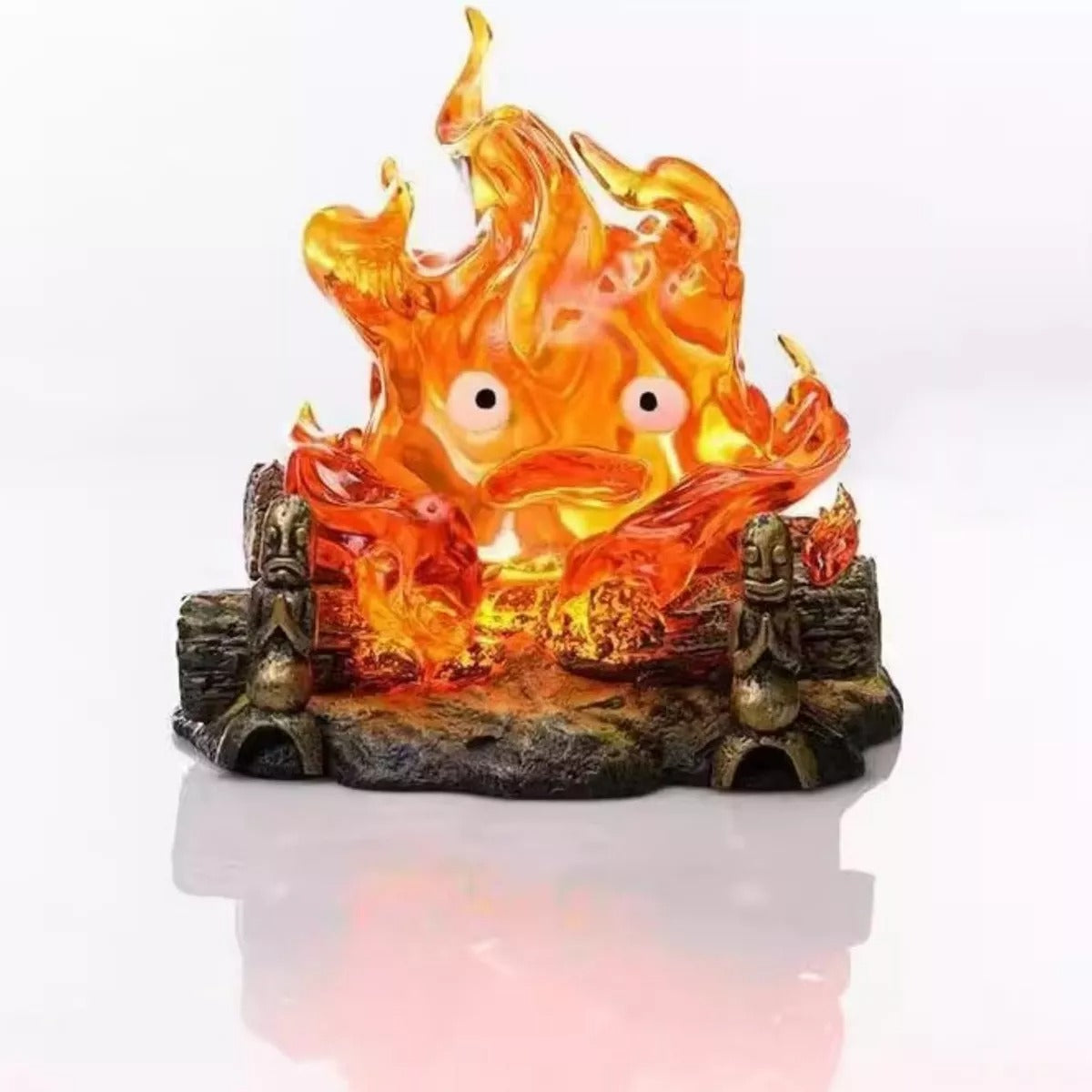 Figura Studio Ghibli Castillo Vagabundo - Calcifer Con Luz