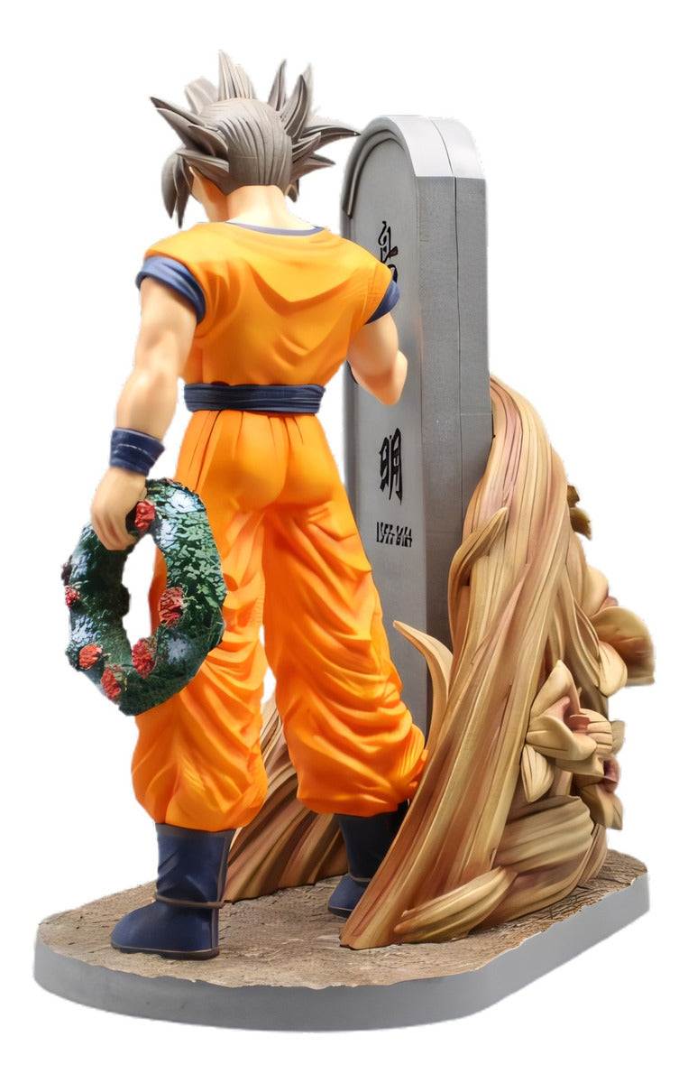 Figura Dragon Ball - Goku En Lápida De Akira Toriyama 23 Cm