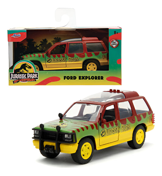 Auto A Escala Coleccionable Jurassic Park Ford Explorer 1:32