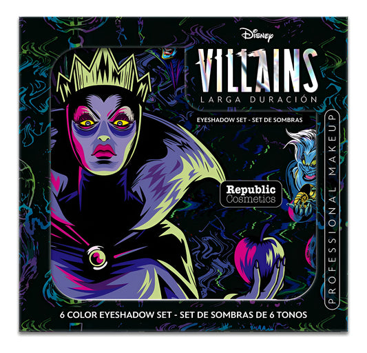 Set De Sombras Para Ojos 6 Tonos - Disney Villanas