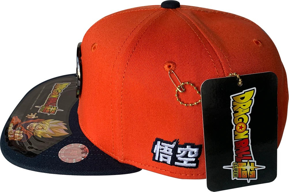Gorra Kndit Caps Dragon Ball Super Kanji Goku Placa Metálica
