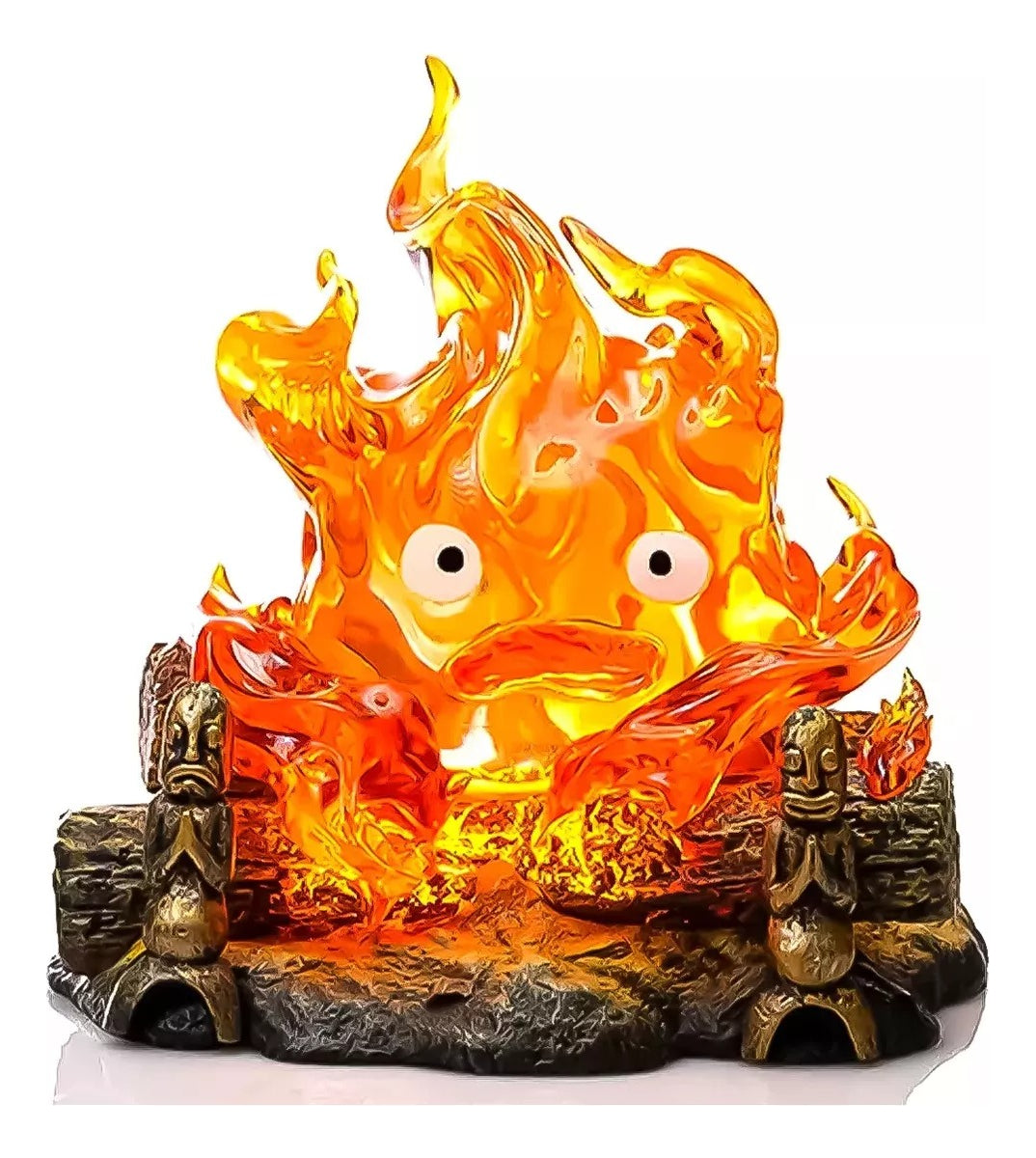 Figura Studio Ghibli Castillo Vagabundo - Calcifer Con Luz