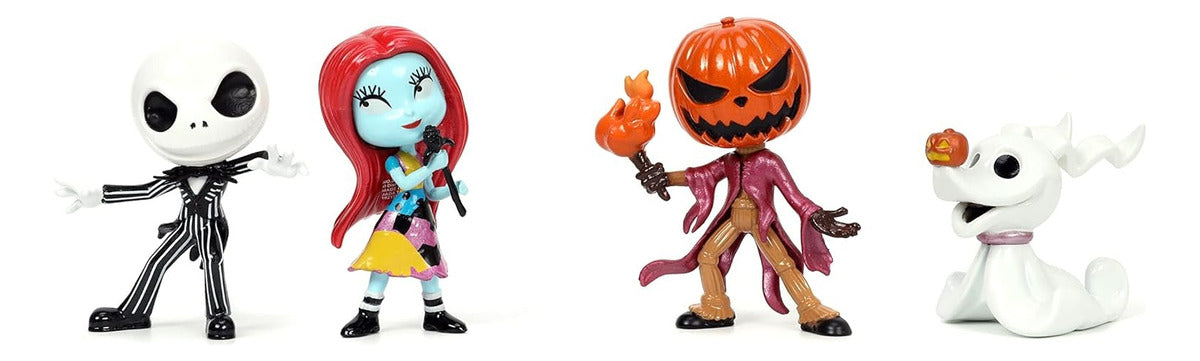 Set De 4 Figuras Jada Metalfigs - El Extraño Mundo De Jack