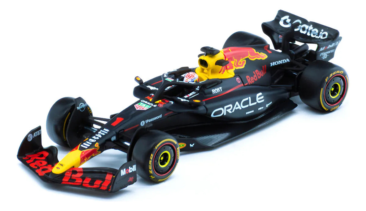 Auto A Escala 1:43 Rb21 C/casco Max Verstappen #1 Exhibidor Azul Oscuro
