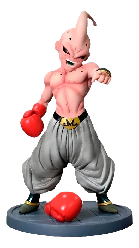 Figura Coleccionable Dbz 20 Cm - Majin Buu Guantes De Box