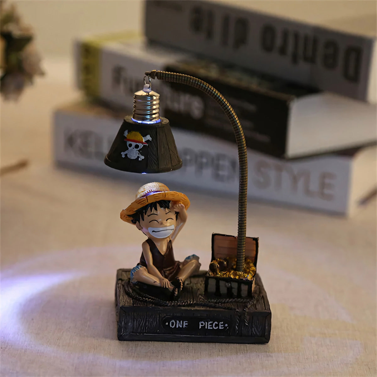 Figura Coleccionable One Piece Con Luz Led 14 Cm - Koh Darshan