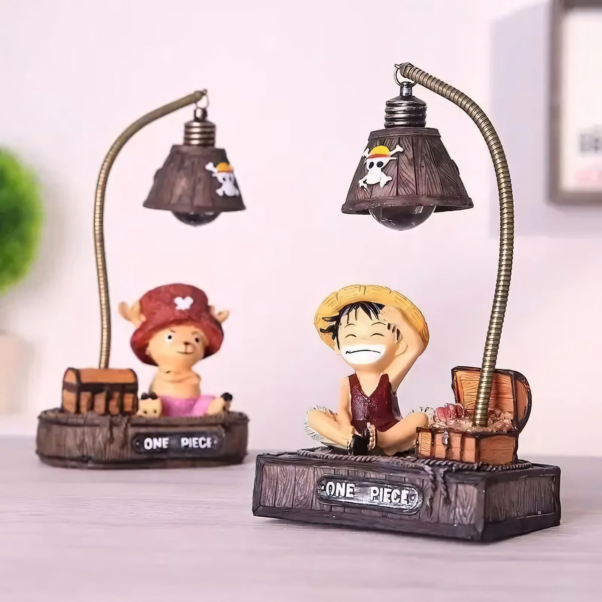 Figura Coleccionable One Piece Con Luz Led 14 Cm - Koh Darshan