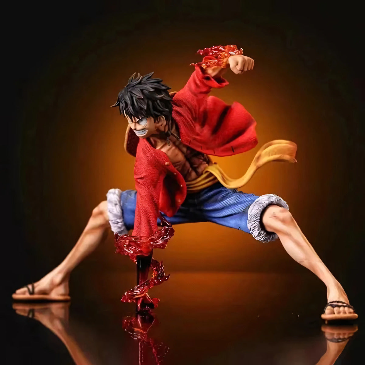 Figura Coleccionable One Piece - Luffy Posición Ataque 18 Cm - Koh Darshan