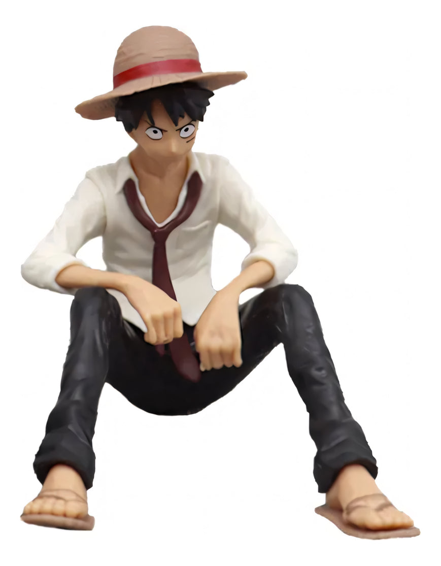 Figura Coleccionable One Piece - Luffy Sentado 12 Cm - Koh Darshan