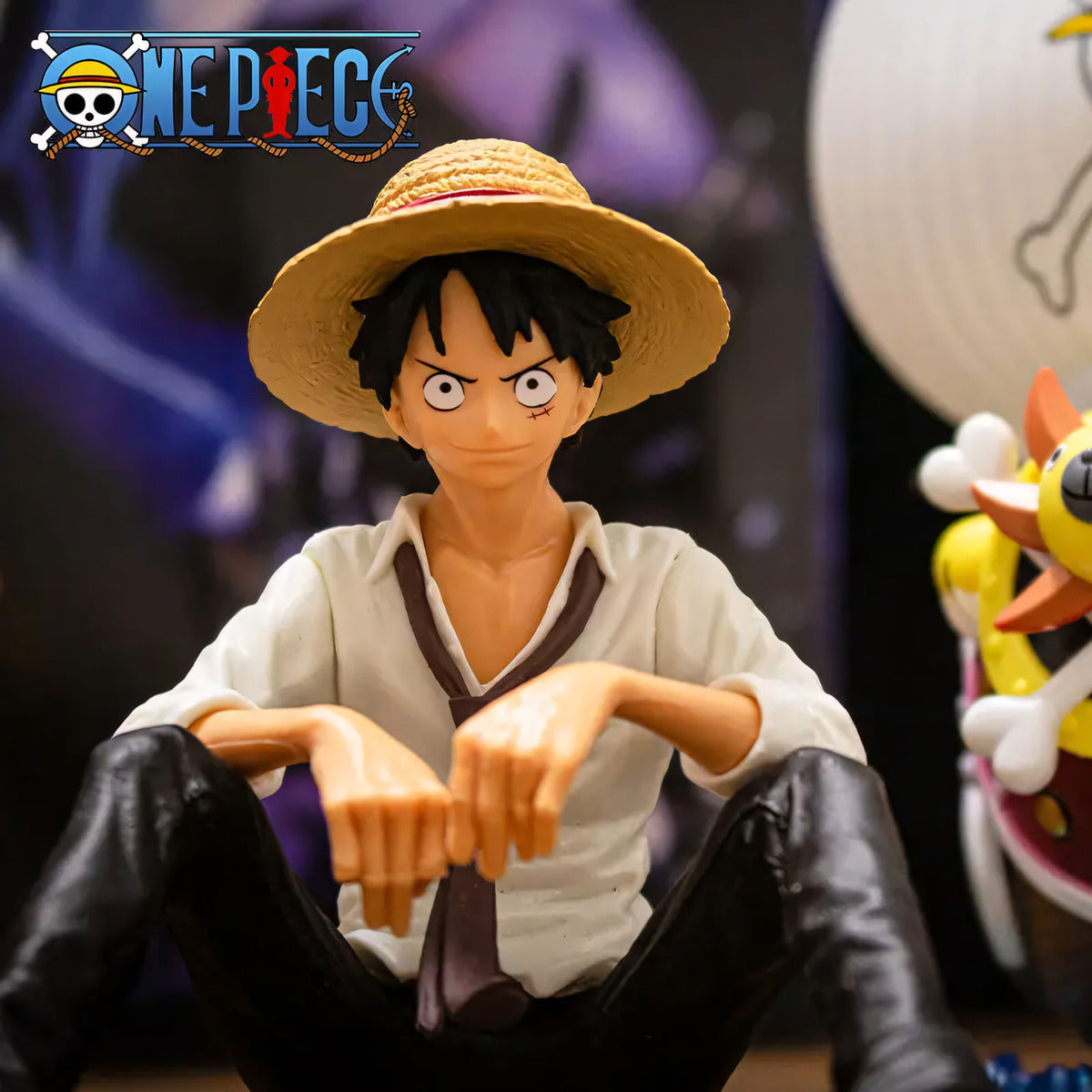 Figura Coleccionable One Piece - Luffy Sentado 12 Cm - Koh Darshan