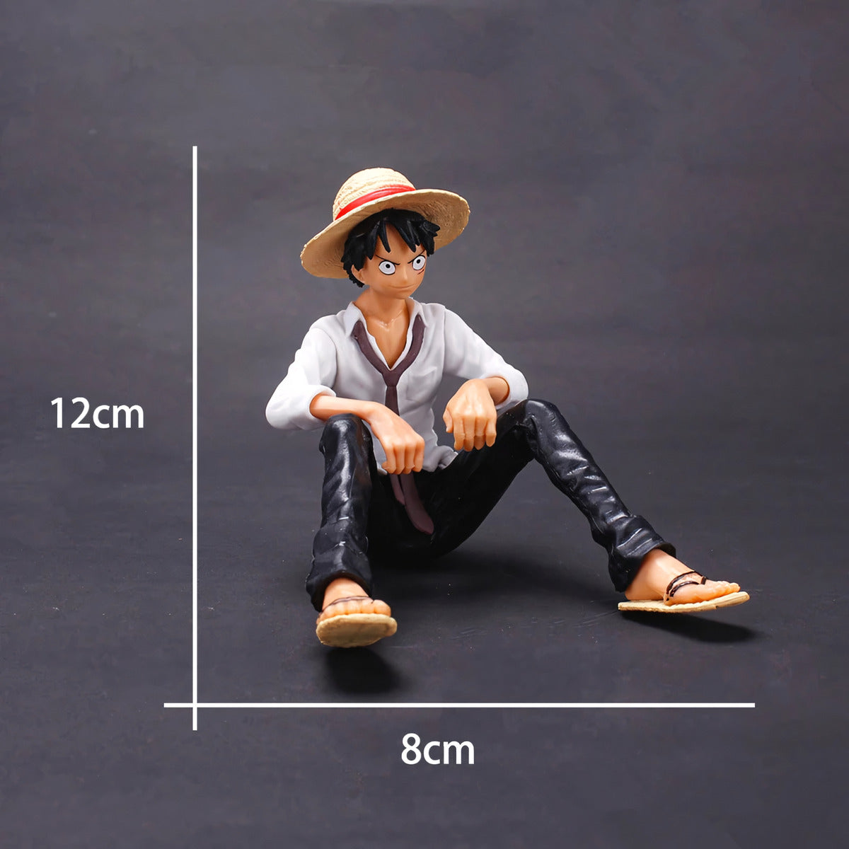 Figura Coleccionable One Piece Luffy Sentado 12Cm