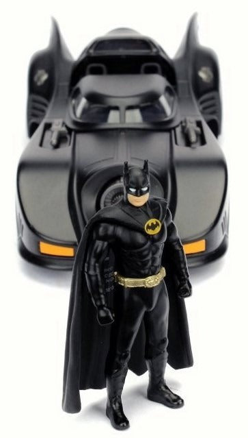 Batimovil De Metal 1:24 Con Figura Batman Tim Burton Jada