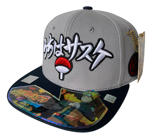 Gorra Kndit Caps Naruto - Sasuke Uchiha Logo Bordado