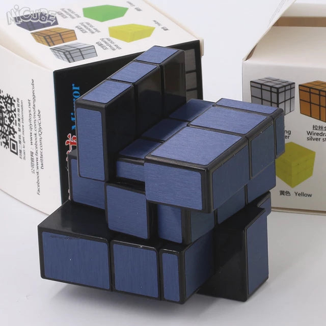 Cubo Espejo 3x3 Mirror Azul Speedcube Qiyi