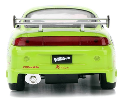 Auto A Escala 1:32 Fast & Furious Brian's Mitsubishi Eclipse Verde