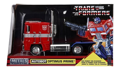 Auto De Metal A Escala 1:32 Jada Transformers Optimus Prime Rojo