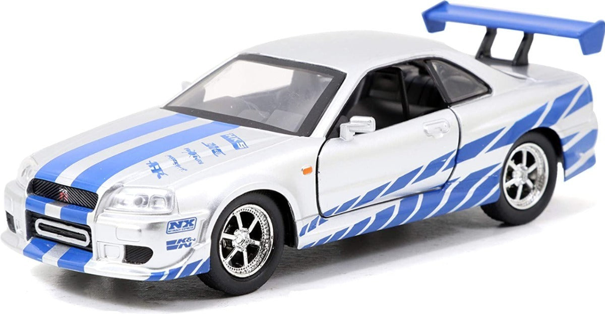 Auto A Escala 1:32 Fast & Furious Brian Nissan Skyline Gt-r Plateado