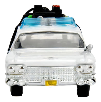 Auto De Metal A Escala 1:32 Cazafantasmas - Ecto-1 Blanco