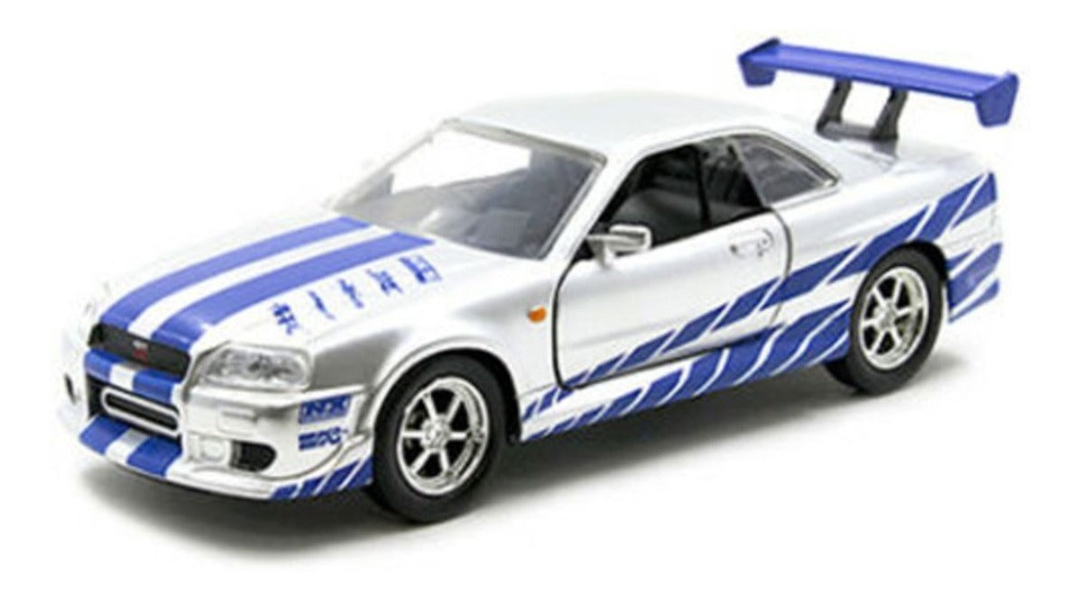 Auto A Escala 1:32 Fast & Furious Brian Nissan Skyline Gt-r Plateado