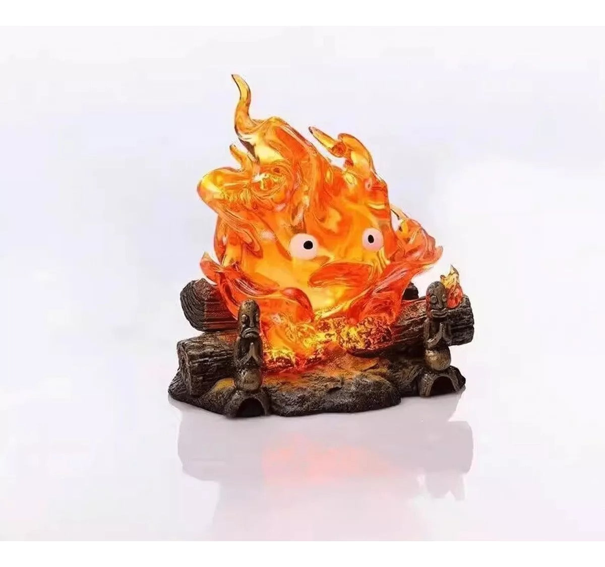 Figura Studio Ghibli Castillo Vagabundo - Calcifer Con Luz