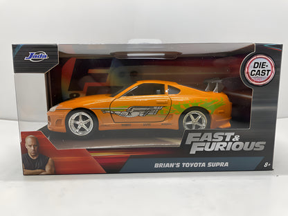 Auto A Escala 1:32 Fast & Furious - Brian's Toyota Supra Naranja