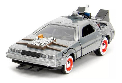 Delorean Metal Escala 1:32 - Volver Al Futuro 1, 2 Y 3 Pack