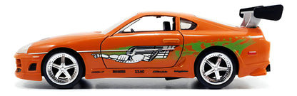 Auto A Escala 1:32 Fast & Furious - Brian's Toyota Supra Naranja