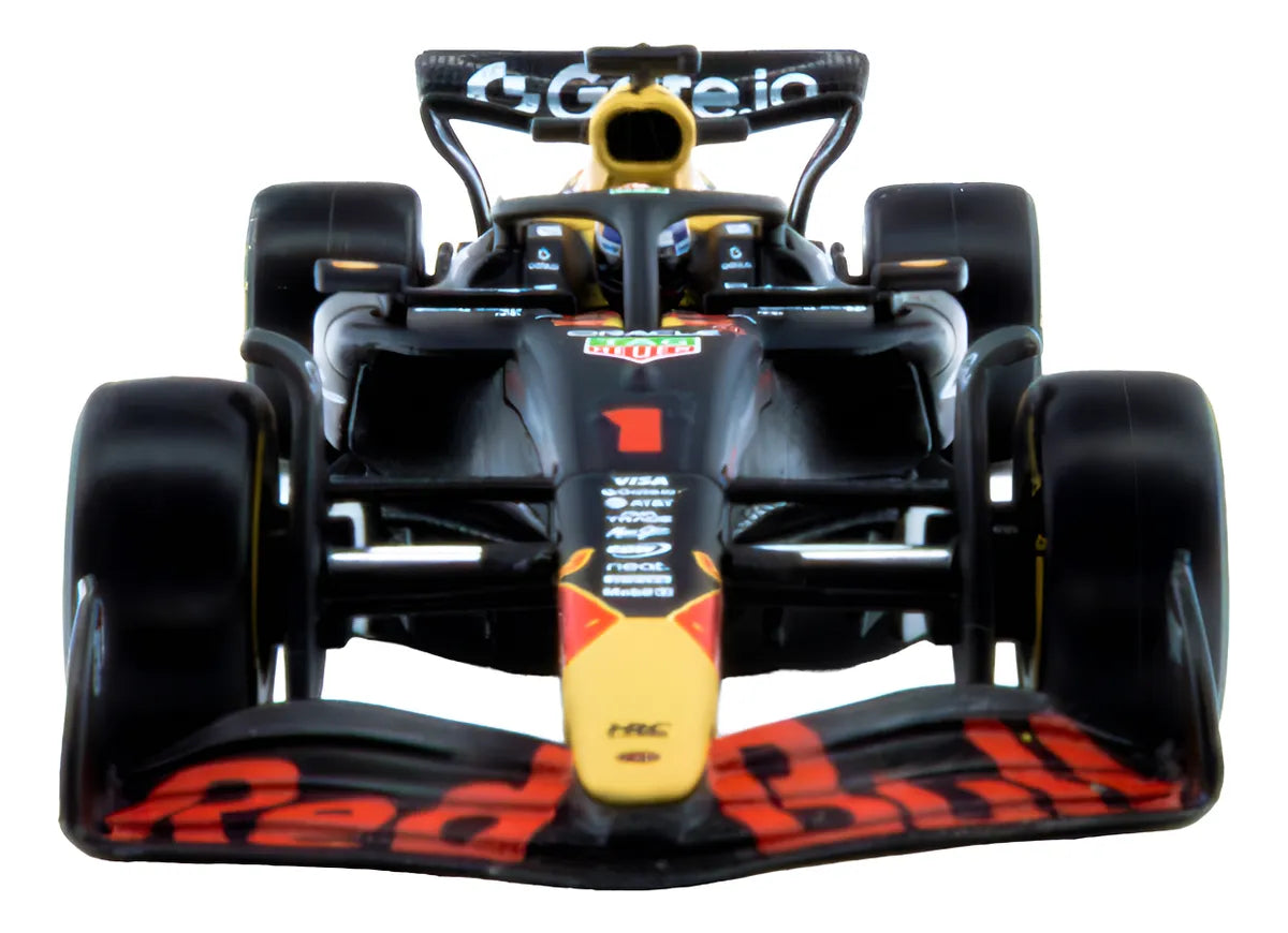 Auto A Escala 1:43 Rb21 C/casco Max Verstappen #1 Exhibidor Azul Oscuro