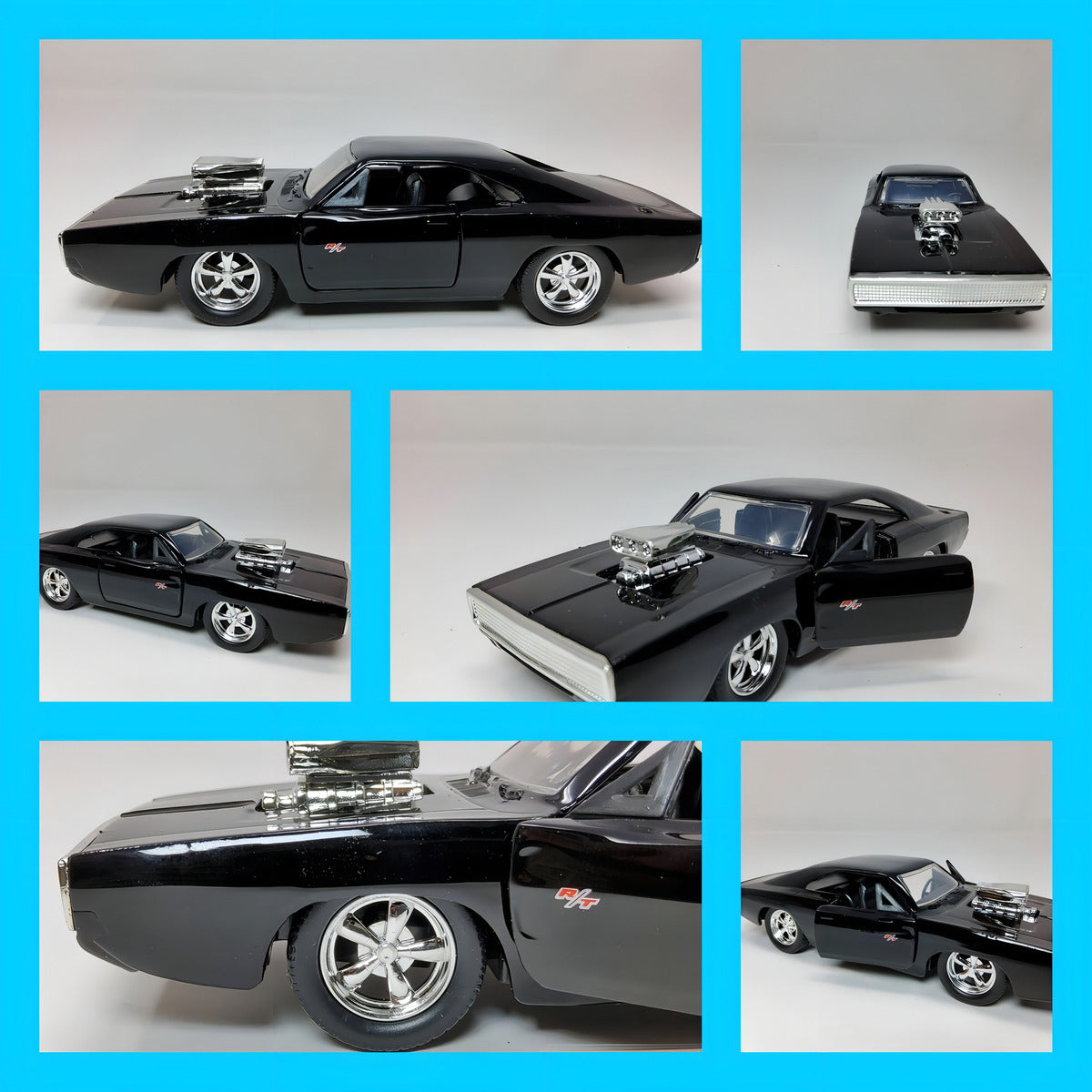 Auto A Escala 1:32 Fast & Furious - Dom's Dodge Charger R/t Negro