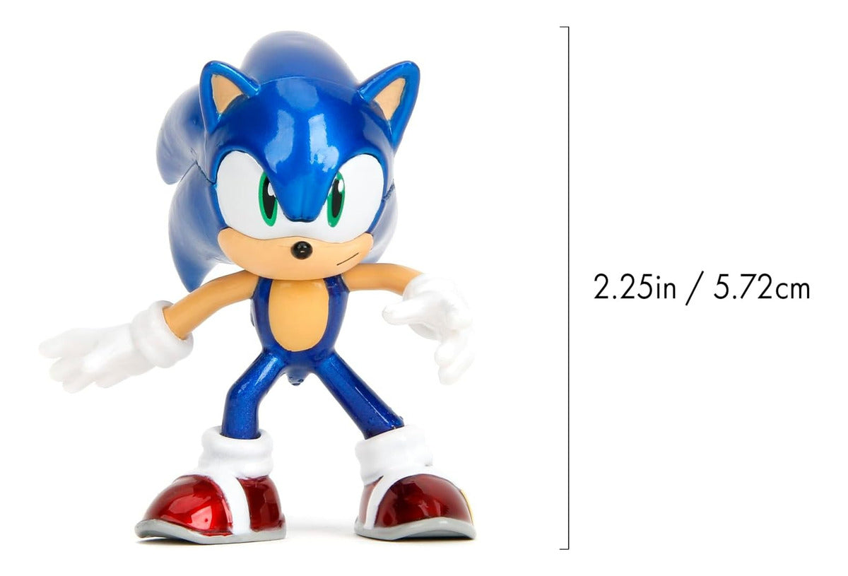 Set De 4 Figuras Jada Metalfigs - Sonic The Hedgehog 2.5''