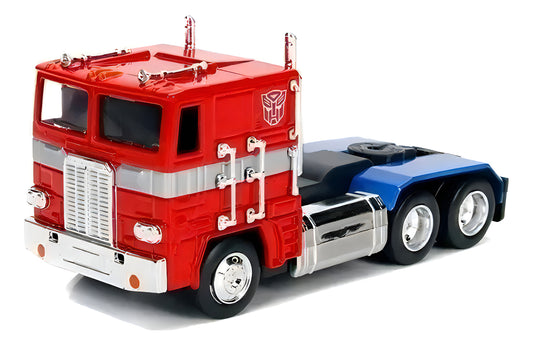Auto De Metal A Escala 1:32 Jada Transformers Optimus Prime Rojo