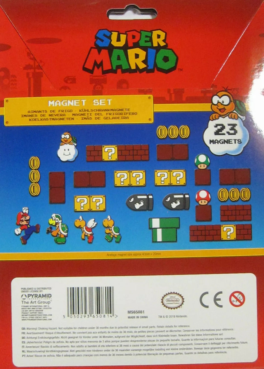 Pyramid Set De Imanes - Super Mario Reino Champiñón