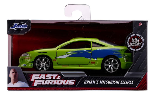 Auto A Escala 1:32 Fast & Furious Brian's Mitsubishi Eclipse Verde