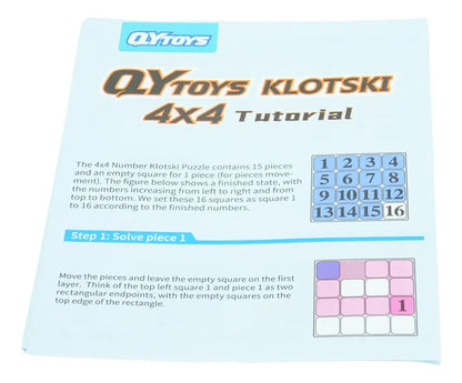 Rompecabezas Number Sliding Klotski 4x4 Magnético Qiyi