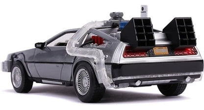 Delorean De Metal A Escala 1:24 - Volver Al Futuro 2 Con Luz Silver